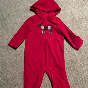 Carter’s one piece hooded fleece outfit. Size 24 months
